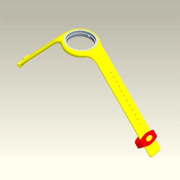 Silicone Mold for Watch Strap Bracelet 3D Drawing
