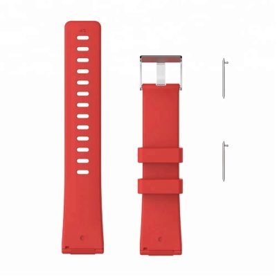 Red-Silicone-Replacement-Watchband-for-fitbit-versa-wristband