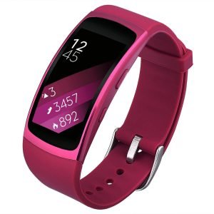 Rose Red Strap for Samsung Gear Fit 2 band replacement