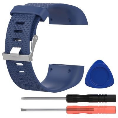 fitbit surge replacement band dark blue
