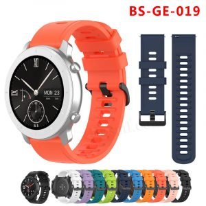 20mm 22mm Standard Width Silicone Rubber Watch Band Strap
