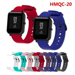 20mm silicone rubber Standard Width Watch Band Strap