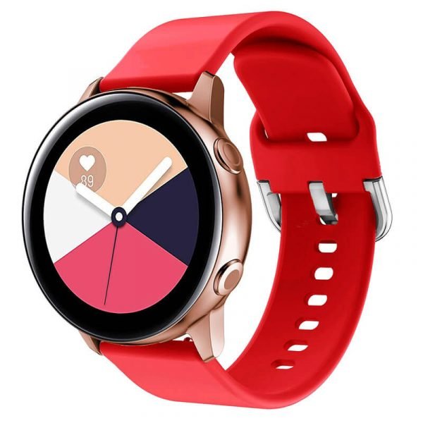 20-22mm-Red-Rubber-Watch-Strap