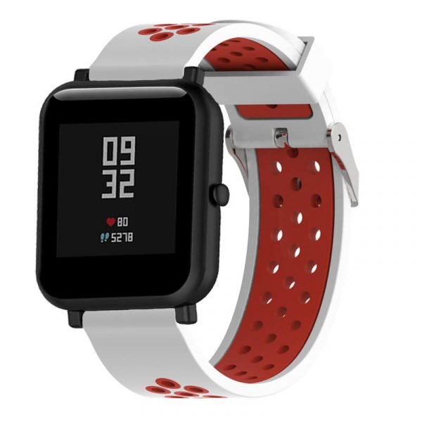 20mm-22mm-Double-colors-Nike-Watch-strap-White-Red