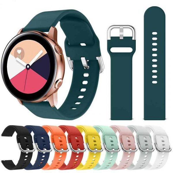 20mm-22mm-Silicone-Watch-band-for-Samsung-Galaxy-Watch-Active-42mm-Gear-S2-Sport-Waterproof-Wrist-band