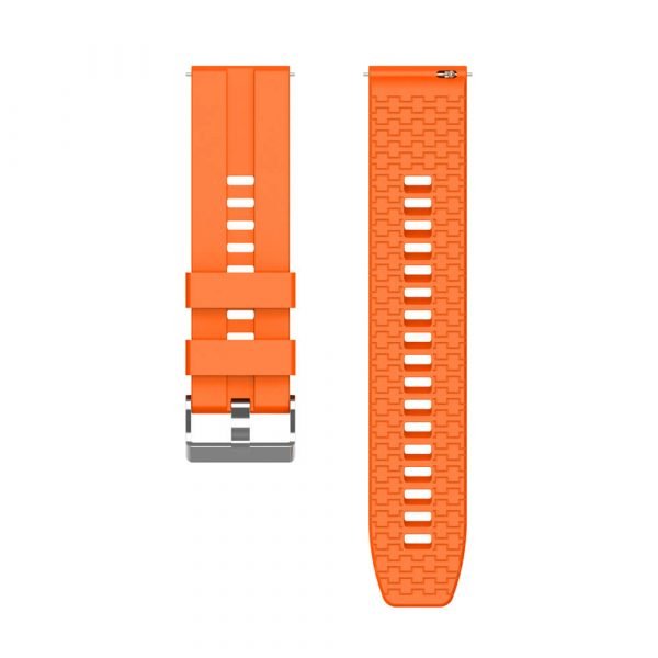 22mm silicone strap for HUAWEI WATCH GT 2 strap Orange 4
