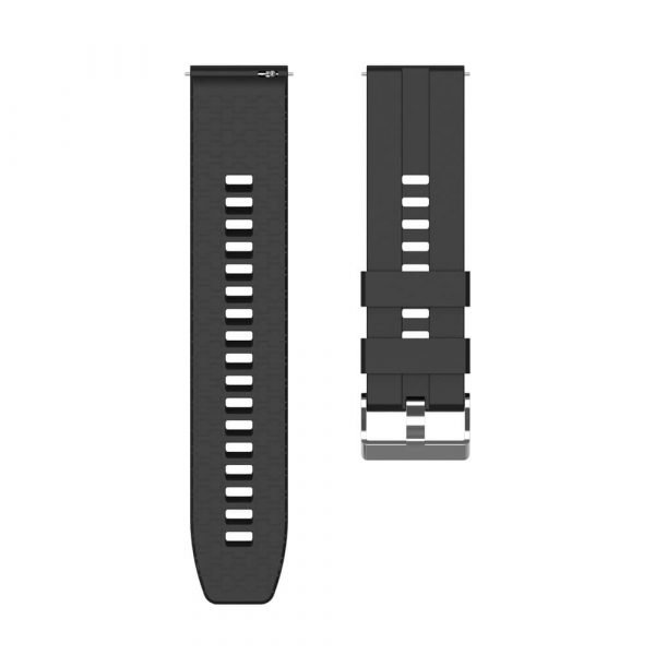 22mm silicone strap for Samsung Galaxy Watch 3 strap Black 4