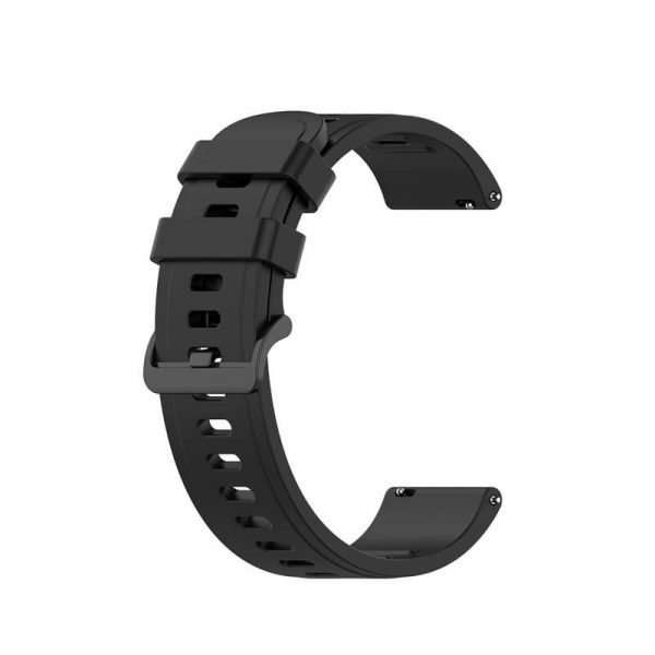 BS-GE-019 20 22mm Silicone Rubber Watch Band Dark