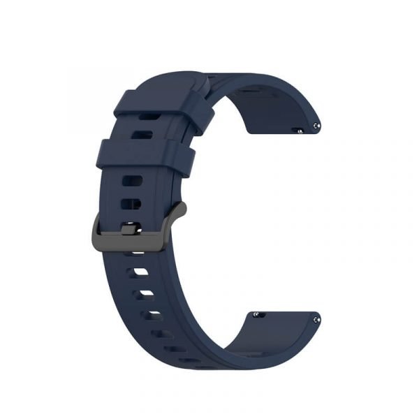 BS-GE-019 20 22mm Silicone Rubber Watch Band Dark Blue