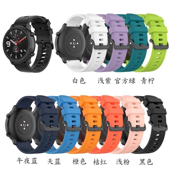 BS-GE-019 20 22mm Silicone Rubber Watch Strap