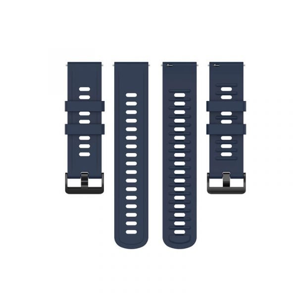 BS-GE-019 20 22mm Silicone Rubber Watch Strap Dark Blue