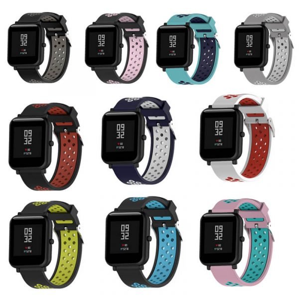 BS-GE-023 Square Buckle Double Colors Nike Watch Band