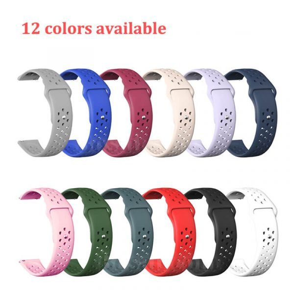 Breathable-Quick-Release-Silicone-Watch-Band-Strap-12-colors-2