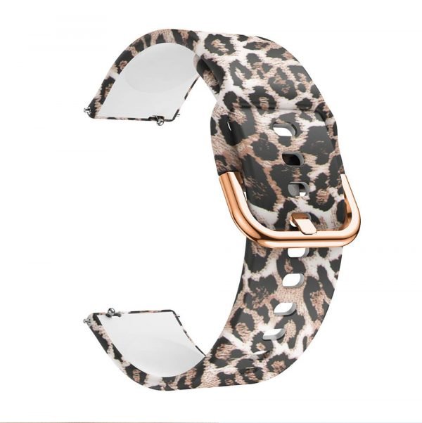 Leopard Printed Silicone Watch Band