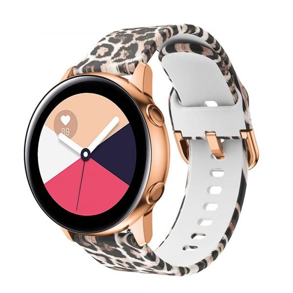 Leopard Printed Silicone Watch Band straps