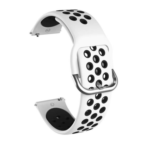 Samsung Galaxy Watch 42mm 46mm Active 2 Two Colors Nike watch strap White Black2